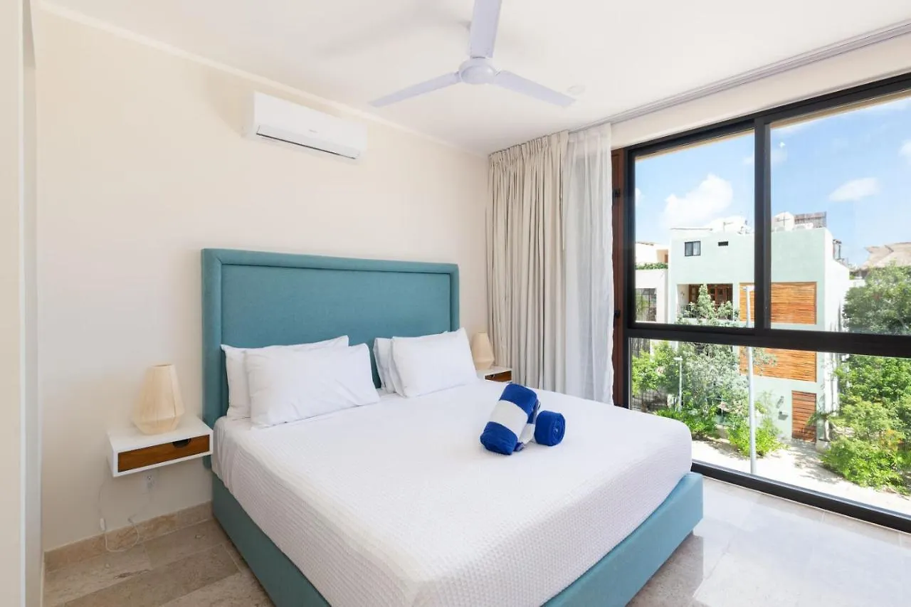 Aldea Zama 2Br Condo With Rooftop Terrace And Pool Tulum
